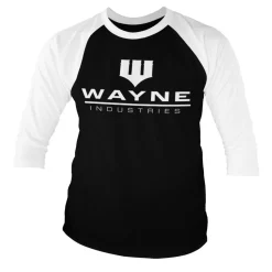 Batman - Wayne Industries Logo Baseball 3/4 Sleeve Tee