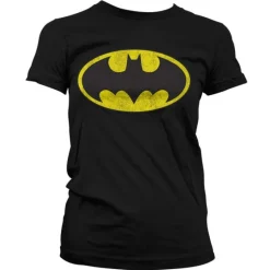 Batman Distressed Logo Girly T-Shirt