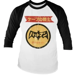 Batman Japanese Retro Logo Baseball Long Sleeve Tee