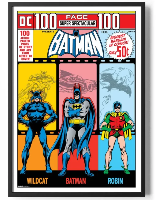 Batman Retro Comic Book Cover Poster