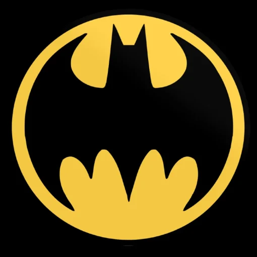 Batman Retro Signal Logo Sticker
