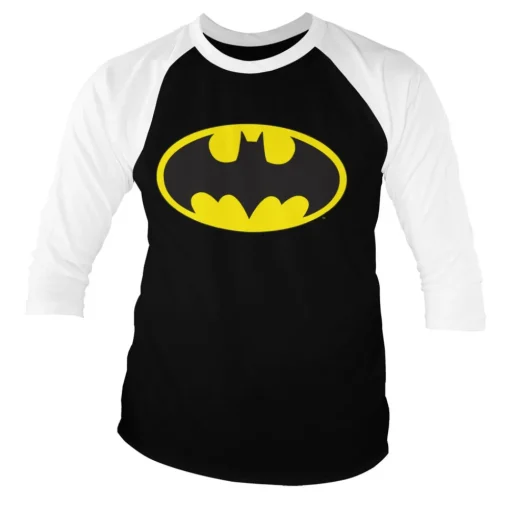 Batman Signal Logo Baseball 3/4 Sleeve Tee