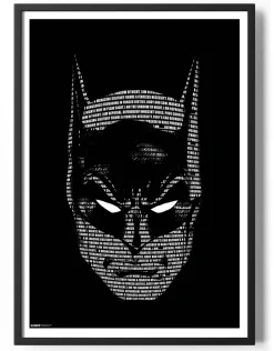 Batman Words Poster