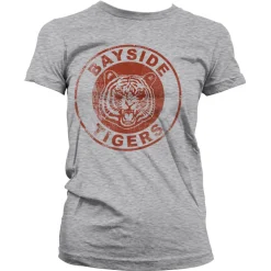 Bayside Tigers Washed Logo Girly Tee