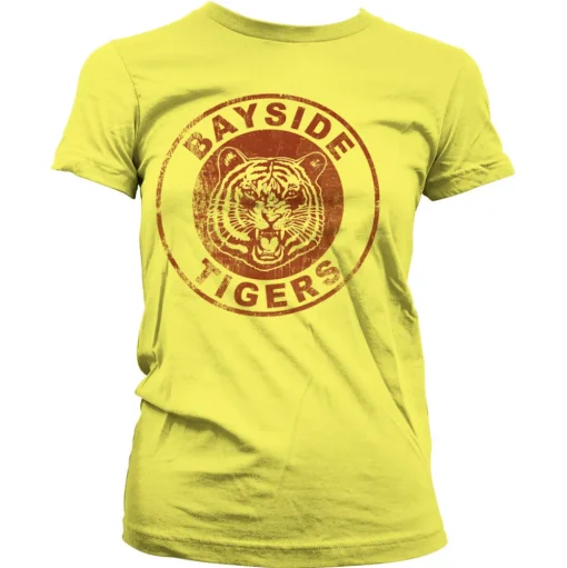 Bayside Tigers Washed Logo Girly Tee