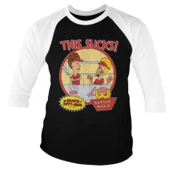 Beavis and Butt-Head - This Sucks Baseball 3/4 Sleeve Tee