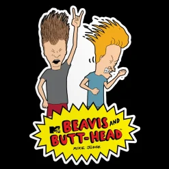 Beavis and Butt-Head Headbanging Sticker