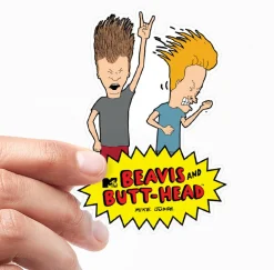 Beavis and Butt-Head Headbanging Sticker