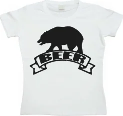 Beer-Bear Girly T-shirt
