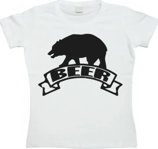 Beer-Bear Girly T-shirt