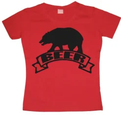 Beer-Bear Girly T-shirt