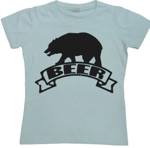 Beer-Bear Girly T-shirt