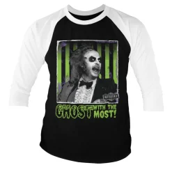 Beetlejuice - Ghost With The Most Baseball 3/4 Sleeve Tee