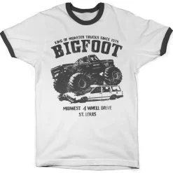 BIGFOOT Monster Car Crush Ringer Tee