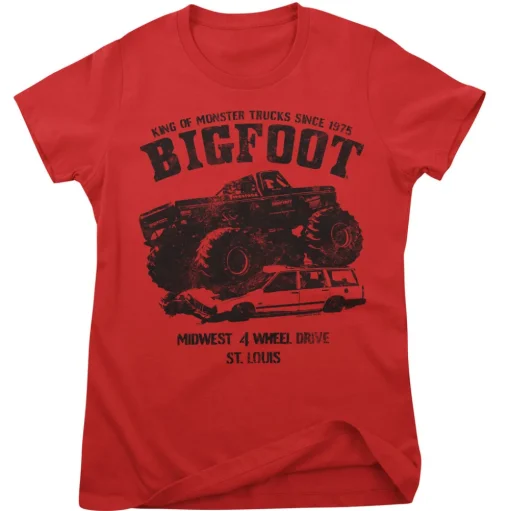 BIGFOOT Monster Car Crush Girly Tee