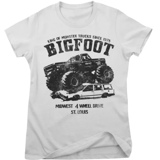 BIGFOOT Monster Car Crush Girly Tee