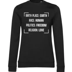 Birthplace - Earth Girly Sweatshirt