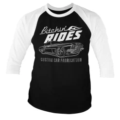 Bitchin' Rides Custom Car Fabrication Baseball 3/4 Sleeve Tee