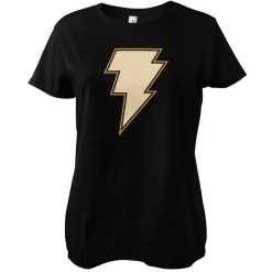 Black Adam - Lightning Logo Girly Tee