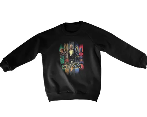 Black Adam Characters Kids Sweatshirt