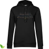 Black Adam Dark Logo Girls Hoodie