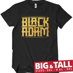 Black Adam Gold Logo Big & Tall T-Shirt