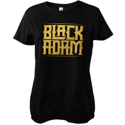 Black Adam Gold Logo Girly Tee