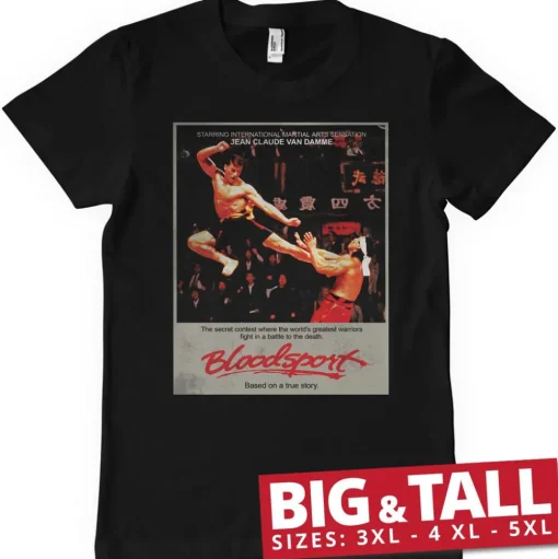 Bloodsport Vintage Poster Big & Tall T-Shirt