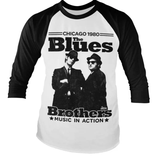 Blues Brothers - Chicago 1980 Baseball Long Sleeve Tee