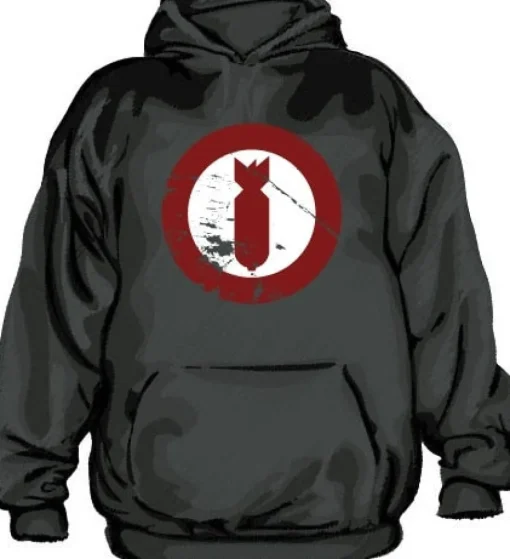 Bomb Icon Grunge Hoodie