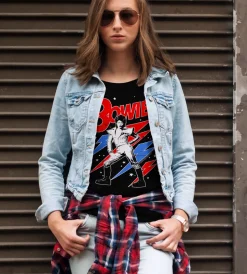 Bowie - Lightning Bolt Girly Tee