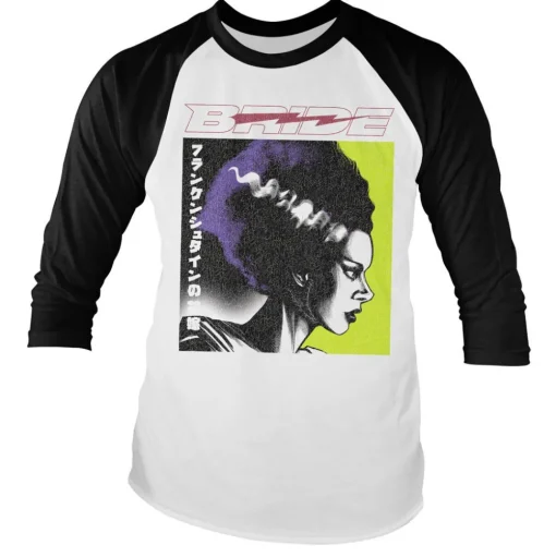 Bride of Frankenstein Baseball Long Sleeve T-Shirt