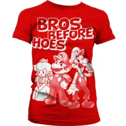 Bros Before Hoes Girly T-Shirt