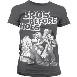 Bros Before Hoes Girly T-Shirt