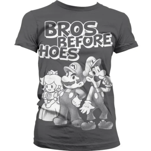 Bros Before Hoes Girly T-Shirt