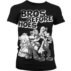 Bros Before Hoes Girly T-Shirt