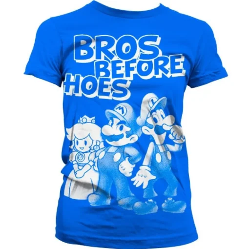 Bros Before Hoes Girly T-Shirt