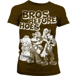 Bros Before Hoes Girly T-Shirt