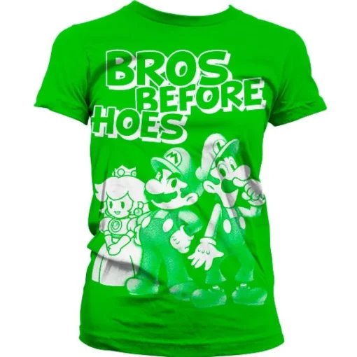 Bros Before Hoes Girly T-Shirt