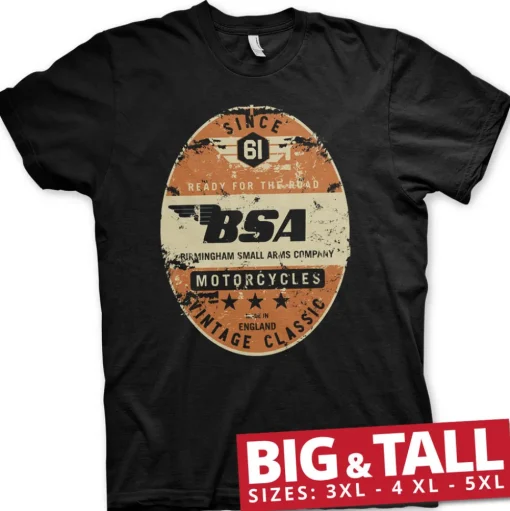 B.S.A. - Birmingham Small Arms Co. Big & Tall T-Shirt