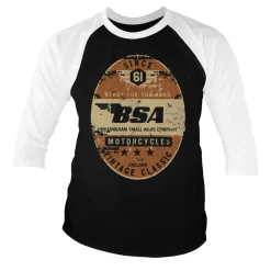 B.S.A. - Birmingham Small Arms Co. Baseball 3/4 Sleeve Tee