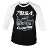 B.S.A. 650 Shield Baseball 3/4 Sleeve Tee