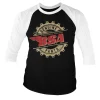 B.S.A. Genuine Parts Baseball 3/4 Sleeve Tee