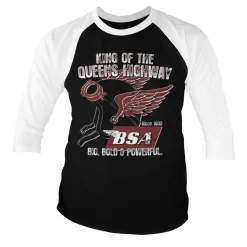 B.S.A. King Of The Queens Highway Baseball 3/4 Sleeve Tee