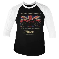 B.S.A. Motor Cycles - The Journey Baseball 3/4 Sleeve Tee