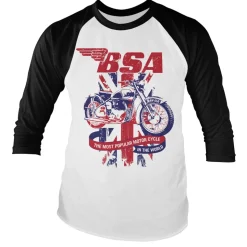 B.S.A. Union Jack Baseball Long Sleeve Tee