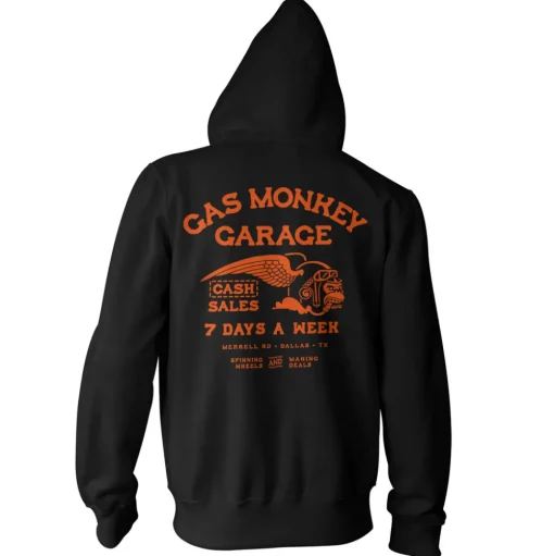 Cash Monkey Zipped Hoodie
