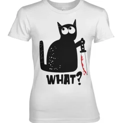 Cat Say What Girly Tee
