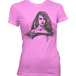 Chalk Flower Girl Girly Tee