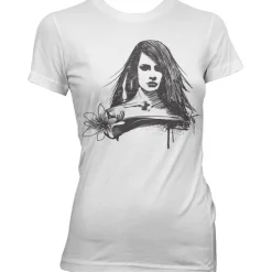 Chalk Flower Girl Girly Tee